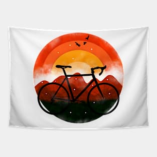 Sunrise Bike Tapestry