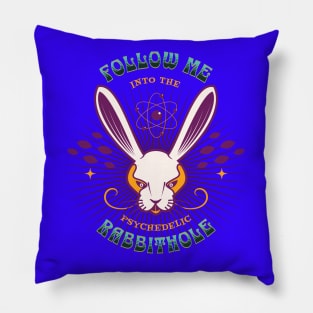 Psychedelic Rabbithole Pillow