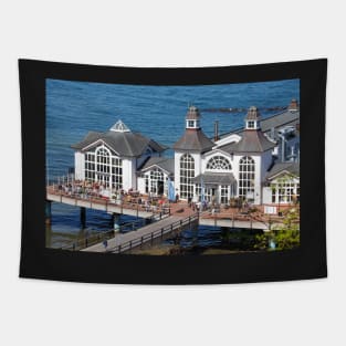 Pier, Sellin, Ruegen, Ruegen Island, Mecklenburg-Western Pomerania, Germany Tapestry