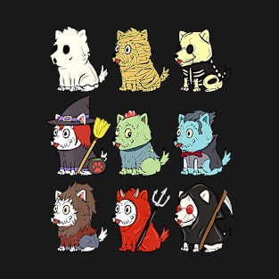 Westie Scary Costumes Funny Dog Halloween T-Shirt