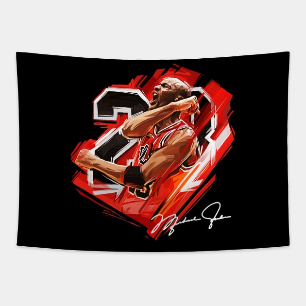 23 with signature ( Jordan ) Tapestry by KEDIRIACTION