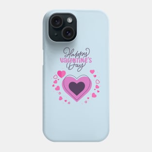 Happy Valentine's Day.Pink Heart Phone Case