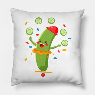 Pickle Funny Clown Pillow