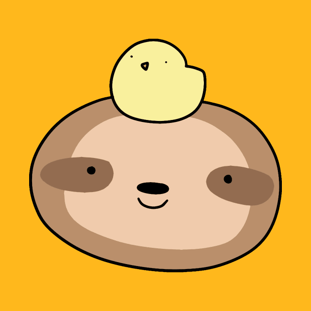 Sloth Face Baby Chick by saradaboru