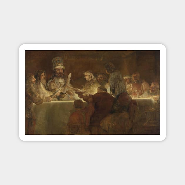 The Conspiracy of the Batavians - Rembrandt Magnet by KargacinArt