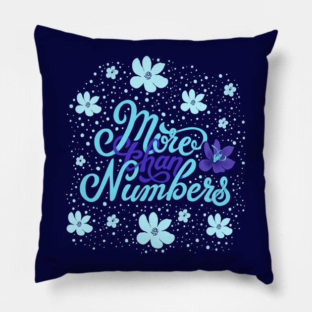 More than Numbers Pillow by florifama