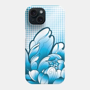 japanese peony flower pop art style Phone Case