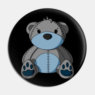 Basic Robot Teddy Bear Pin