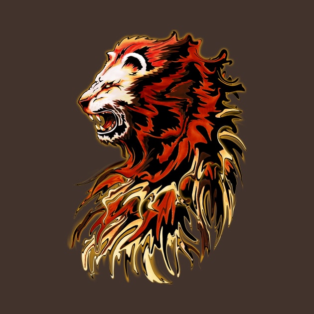 King Lion Roar by BluedarkArt