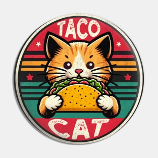 Tacocat Spelled Backwards Pin