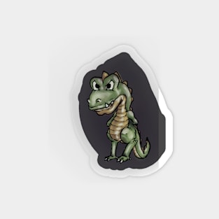 Grumpy reptile Magnet