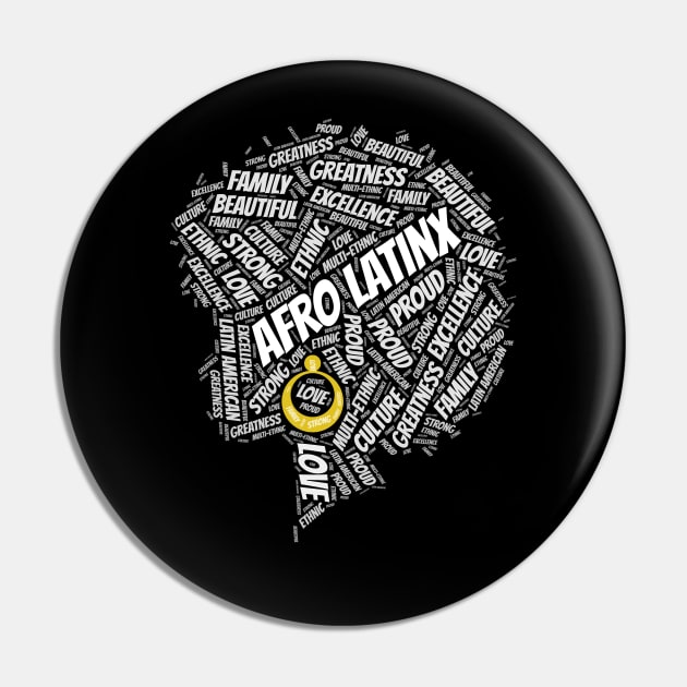 Afro-Latinx Afro Pin by blackartmattersshop