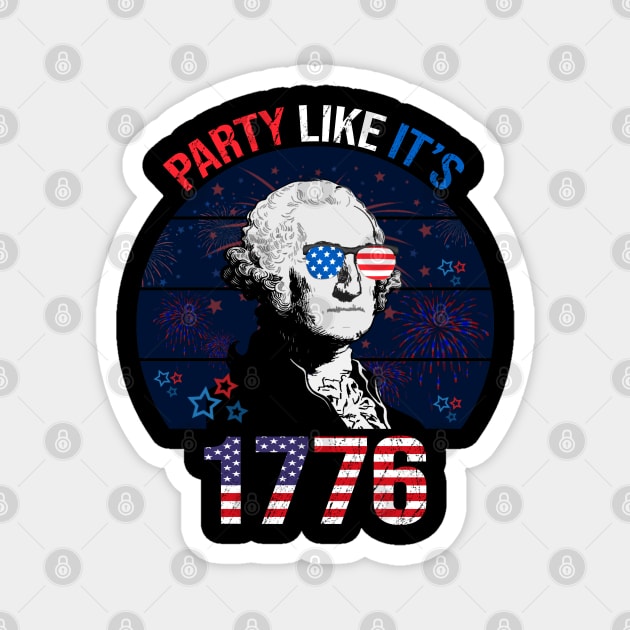 Party Like It's 1776 Magnet by DragonTees