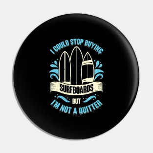 Funny Surfboards Surfing Surfer Gift Pin