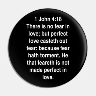 1 John 4:18  Bible Verse Typography KJV Pin