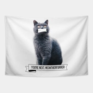 Killer Cats You're Next, Meowtherfurrer Funny Cat Lover Gift Tapestry