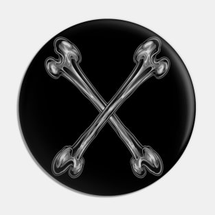 grey cross bone Pin