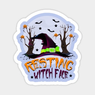 Resting witch face Halloween Magnet