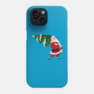 Shanta Claus with tree Phone Case