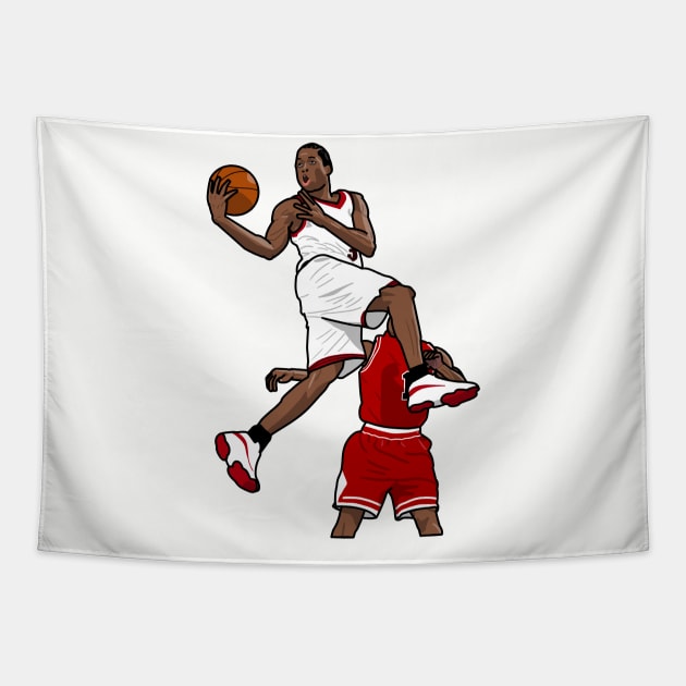 Iverson posterize Tapestry by Seeyaseiya