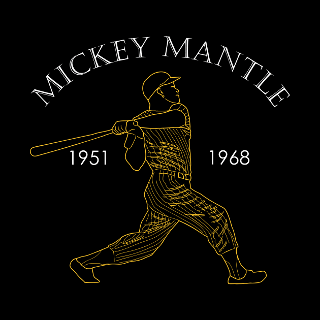 mickey mantle by Visualoctane 