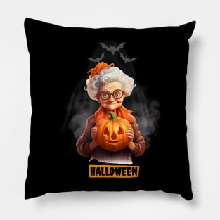 Halloween Grandma Pillow