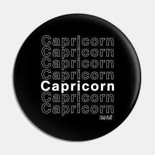 Capricorn Zodiac Birthday Pin