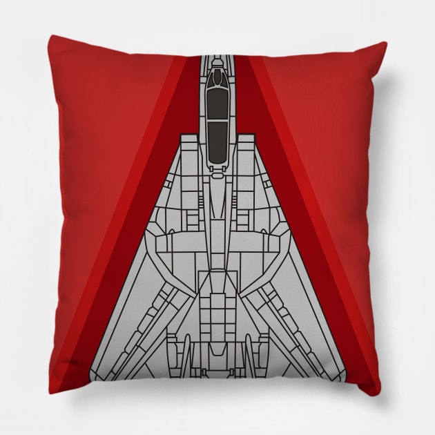 Tomcat F-14 VF-1 Pillow by MBK