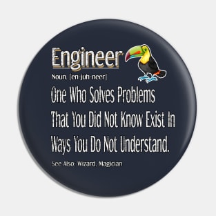 Funny Engineer Definition Awesome Engineering Gift For Bird Lovers Pin