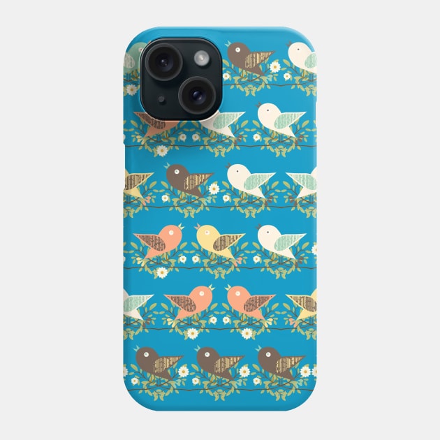 Assorted birds pattern Phone Case by Gaspar Avila