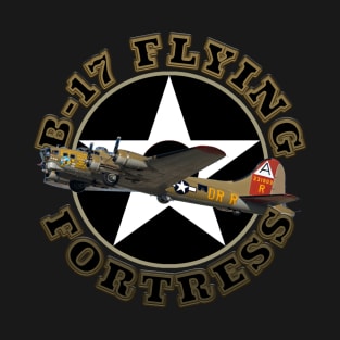 B-17 Flying Fortress Heavy Bomber Air Shows Plane Spotting T-Shirt