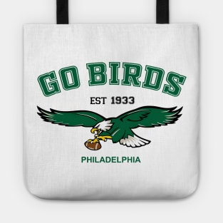 Go Birds Vintage Eagles - Philadelphia Football Est 1933 Tote
