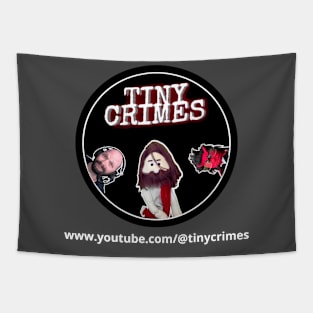 Tiny Crimes YouTube Logo Tapestry