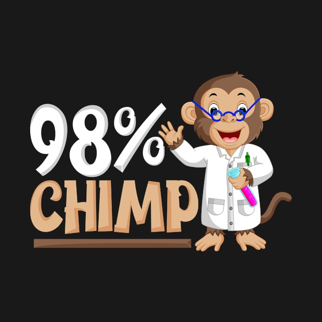 98% Chimp Genetics Biochemistry Microbiology by merchmafia