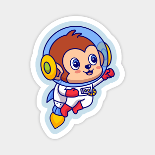 Flying Monkey Astronaut Magnet