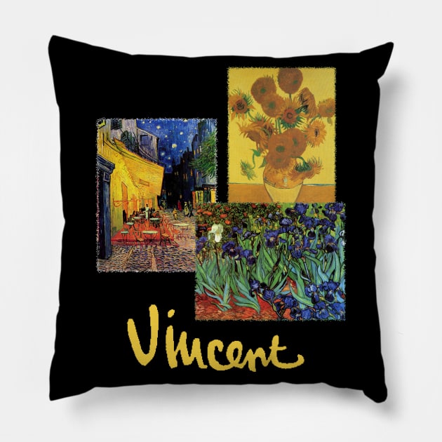 Vincent van Gogh Fine Art Pillow by MasterpieceCafe