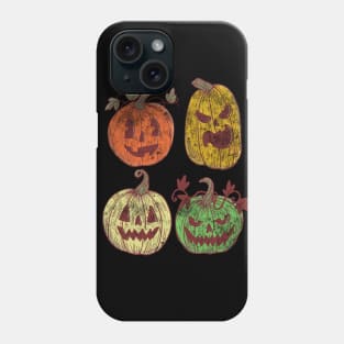 Vintage Pumpkin Funny Pumpkin Halloween Retro Phone Case