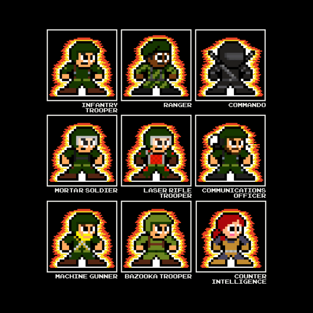 GI Joe Orignal 9 Cardback 8bit Pixel Art by 8-BitHero