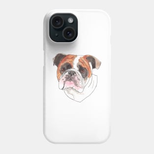 I will be your friend - bulldog portrait Phone Case