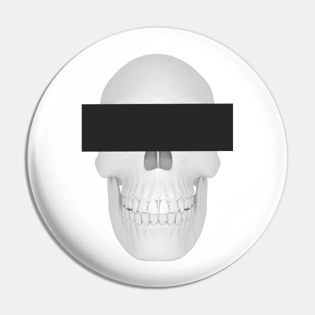 Censored Skull Pin by Grapdega