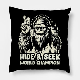 World Champion Bigfoot Vintage Design Pillow