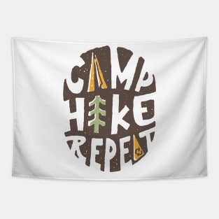 Camp Hike Repeat Tapestry