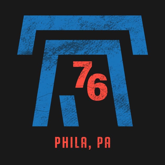 Phila 76, Philadelphia Basketball Playoffs Fan Gift by BooTeeQue