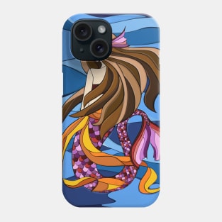 Stained Glass Mermaid Phone Case