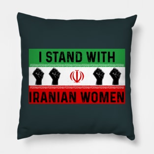 Stand with Iranian Women Flag of Iran Pillow