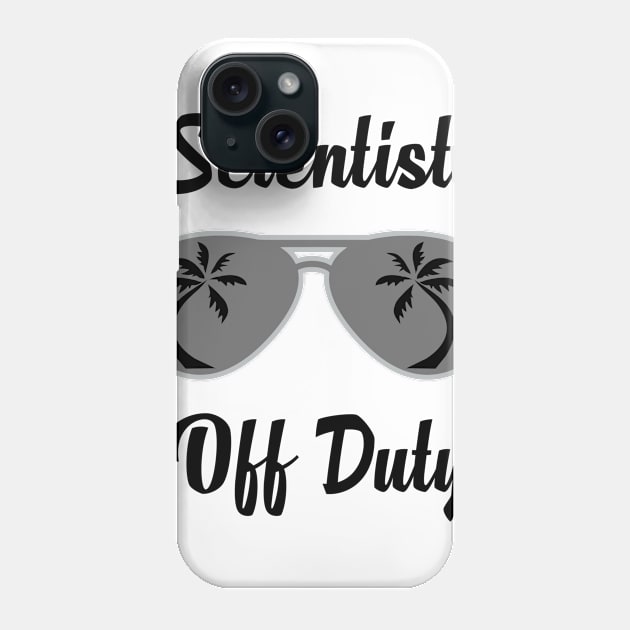 Off Duty Scientist Funny Summer Vacation Phone Case by chrizy1688