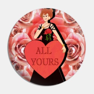 Roses Design (Rose Woman) Pin