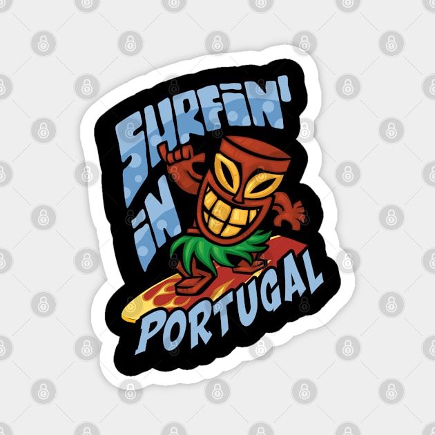 Surfing in Portugal Magnet by SerenityByAlex