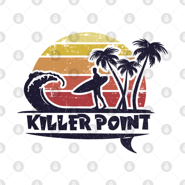 Killer point surf beach gift. Perfect present for mom mother dad father friend him or her by SerenityByAlex