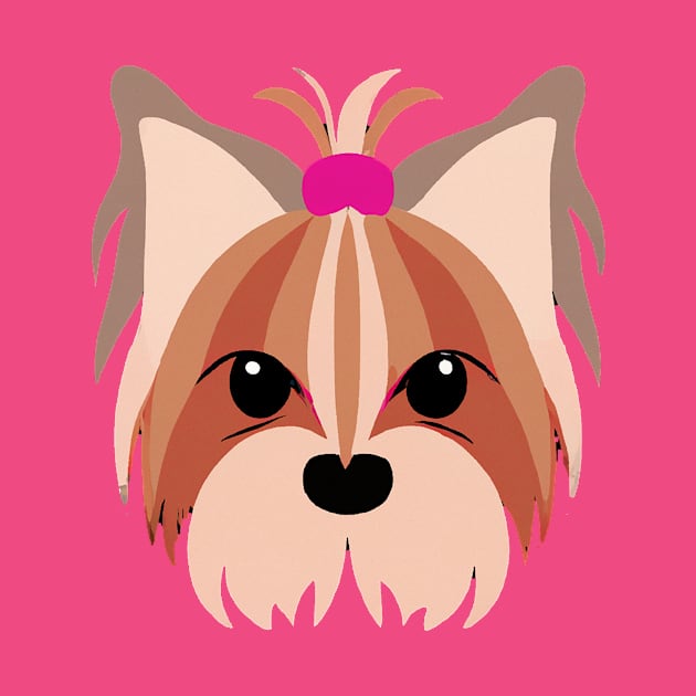 Yorkshire Terrier Pink Dog Lover Yorkie Retro by BetterManufaktur